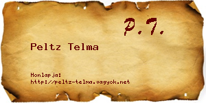 Peltz Telma névjegykártya